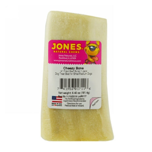 Stuffed Dog Chew Bone Cheezy Bone 1 Each by Jones Natural Chews For Cheap