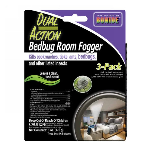 Dual Action Bedbug Room Fogger 3 Packets by Bonide Online