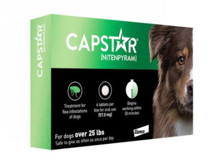 Capstar Flea Treatment for Dogs 25 Lbs by Elanco For Discount