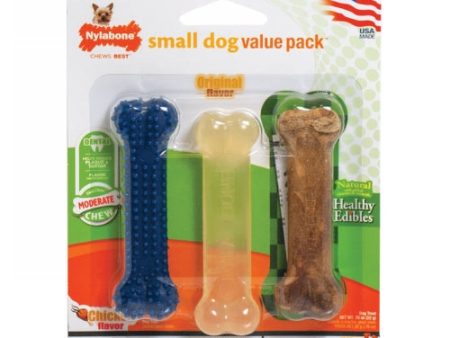 FlexiChew Heathy Edibles Chew Value Pack Petite 3 Packets by Nylabone For Cheap