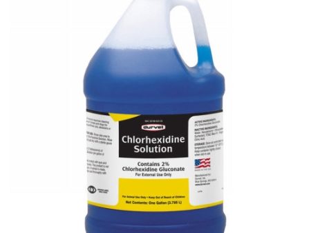 Chlorhexidine 2% Solution for Horses and Dogs 1 Gallon by Durvet Sale