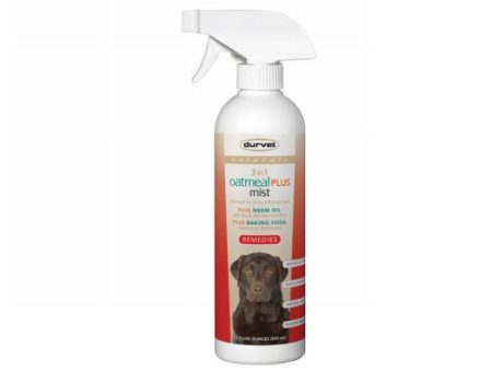 Naturals Remedies 3 in 1 Oatmeal PLUS Mist for Dogs and Cats 17 Oz by Durvet Cheap