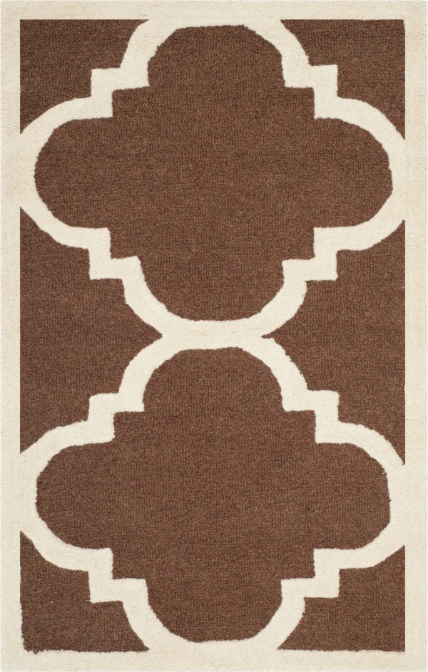 Safavieh Cambridge 140 Dark Brown Ivory Area Rug Sale