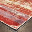 Oriental Weavers Formations 70004 Pink Red Area Rug For Cheap