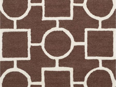 Safavieh Cambridge 143 Dark Brown Ivory Area Rug For Cheap