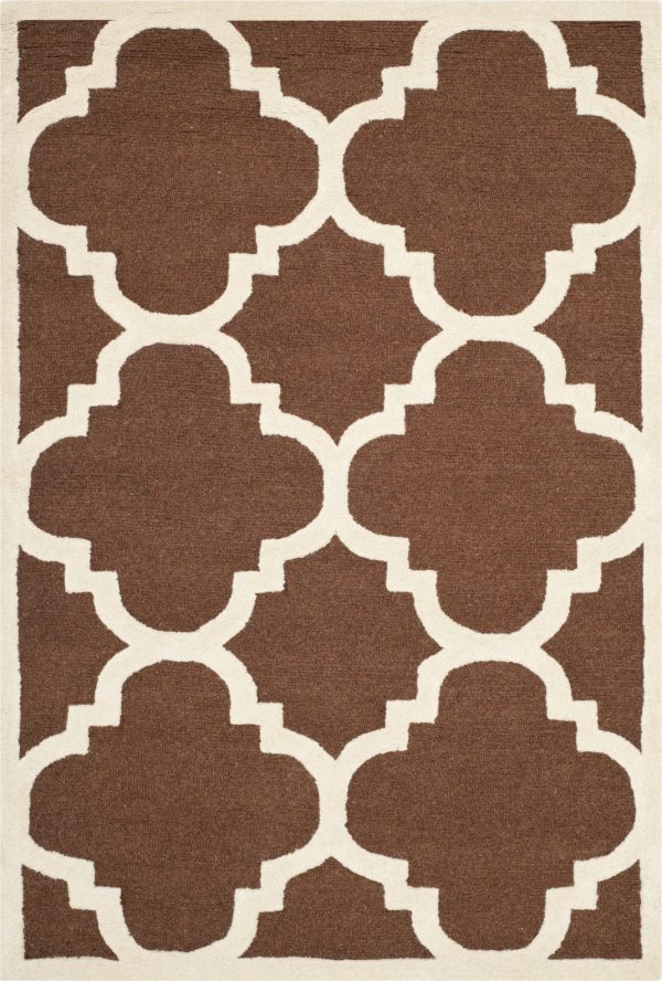 Safavieh Cambridge 140 Dark Brown Ivory Area Rug Sale