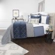 Rizzy BQ4528 Giotto Gray Bedding Supply