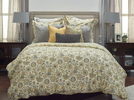 Rizzy BC4222 Madame Fleur Tan Bedding by Laura Fair Online Hot Sale