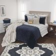 Rizzy BQ4930 Giavonna Indigo Navy Bedding Fashion