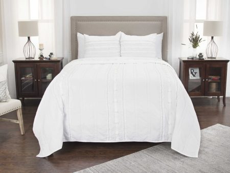 Rizzy BQ4438 Hattie Ivory Bedding on Sale