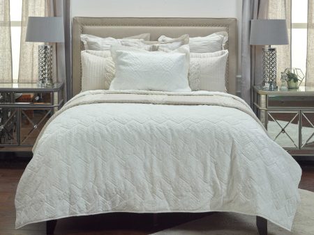 Rizzy BQ4230 Alana Matelasse Ivory Bedding Discount