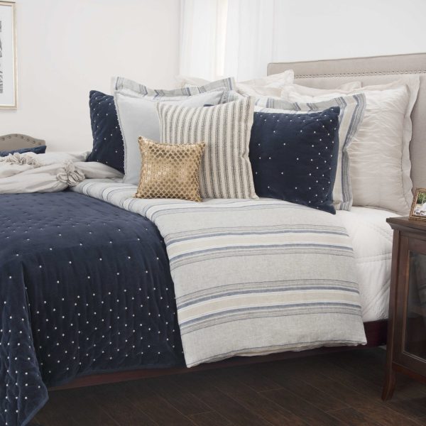 Rizzy BQ4930 Giavonna Indigo Navy Bedding Fashion