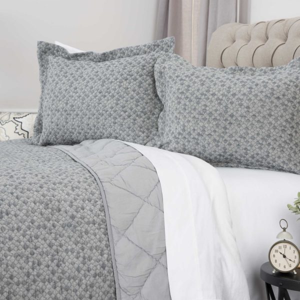 Rizzy BQ4528 Giotto Gray Bedding Supply