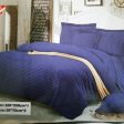 Bed Sheet Navy Blue & Pillow Covers King Size Online Sale